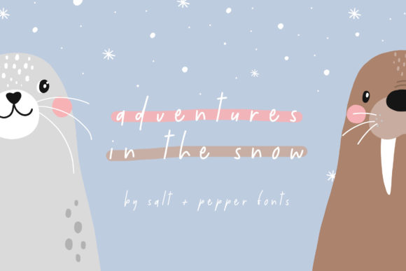 Adventures in the Snow Font for Editorial Design