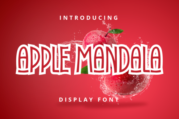Apple Mandala Font for Bold Branding and Creative Campaigns