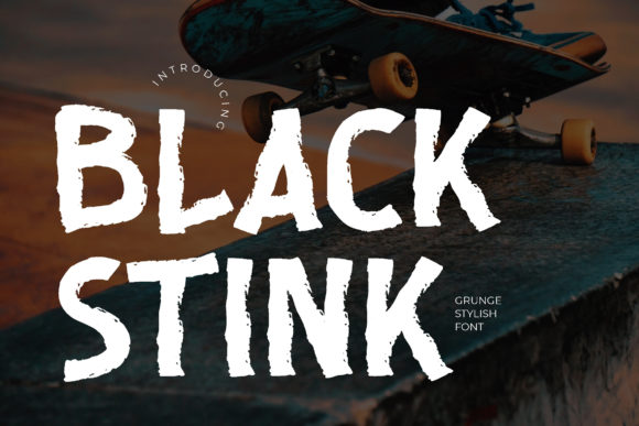 Black Stink Font for Bold Editorial Design