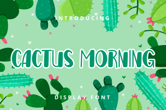 Cactus Morning Font for Playful and Authentic Design Projects