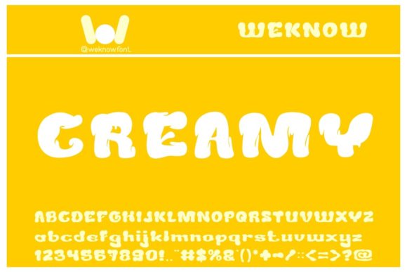 Creamy Display Font for Beautiful Handmade Creations