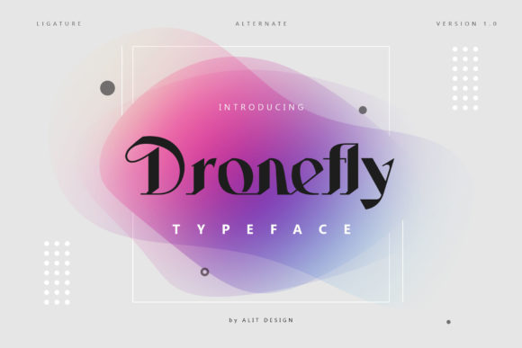 Dronefly Font: Victorian-Style Display Typography for Web Design
