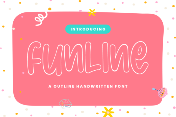 Funline Font: A Playful Display Typeface for Creative Makers
