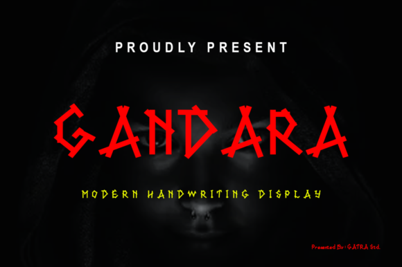 Gandara Font for Halloween and Display Typography
