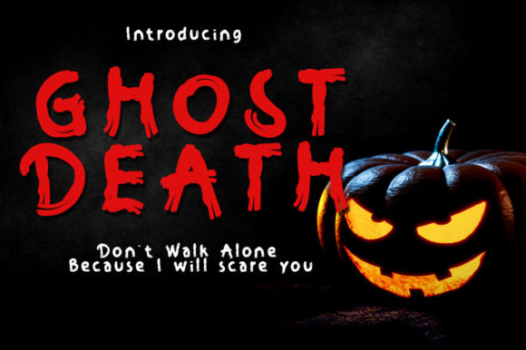 Ghost Death Font: A Spooky Display Typeface for Marketers