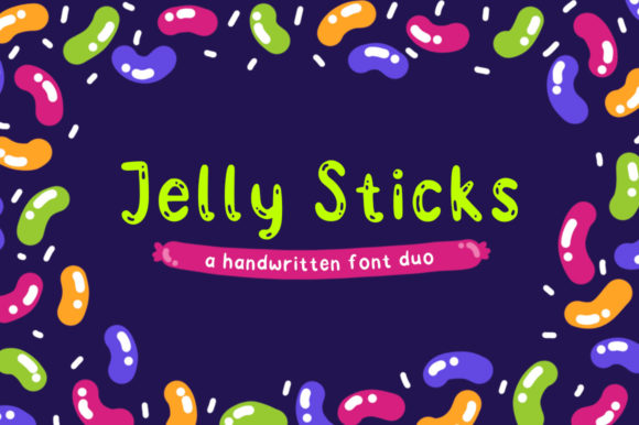 Jelly Sticks Display Font for Creative Publishing Projects