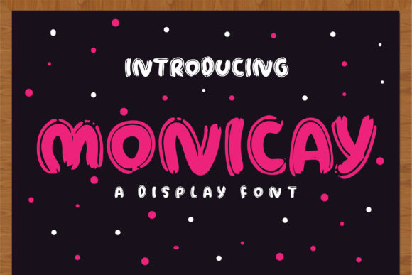 Monicay Display Font for Bold Editorial Design