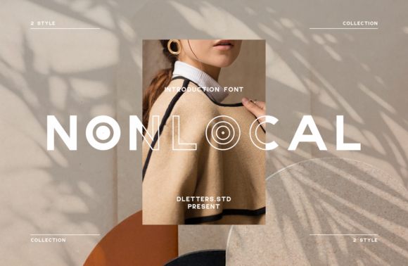 Nonlocal Display Font for Modern Web Design Projects