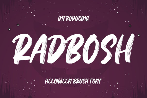 Radbosh Font: A Quirky Display Typeface for Halloween-Themed Websites