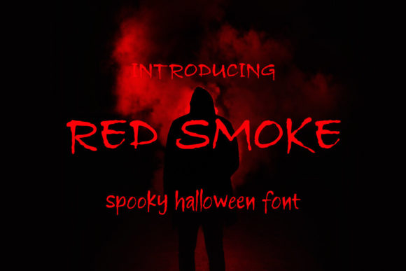 Red Smoke Font for Spooky and Stylish Editorial Design