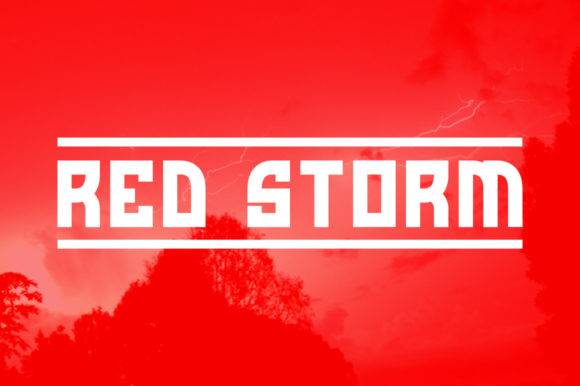 Red Storm Font for Bold Branding and Creative Projects