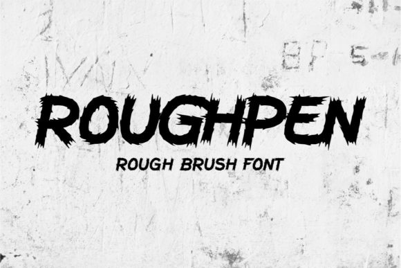 Roughpen Display Font for Creative Projects