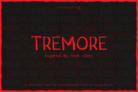 Tremore Font for Spooky Editorial Designs
