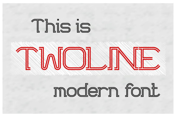 Twoline Font for Modern Branding and Creative Projects